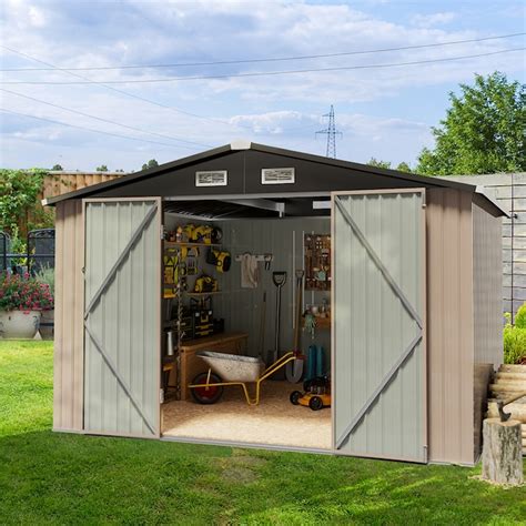 lowe's galvanized storage sheds